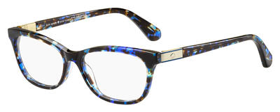 KS Amelinda Rectangular Eyeglasses 0JBW-Blue Havana