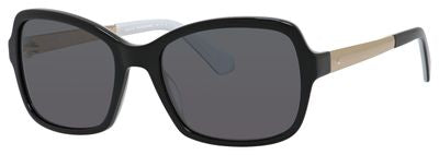 KS Annjanette/S Rectangular Sunglasses 080S-Black White
