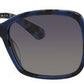KS Annjanette/S Rectangular Sunglasses 0JBW-Blue Havana