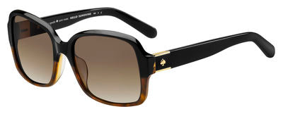 KS Annora/P/S Square Sunglasses 0WR7-Black Havana