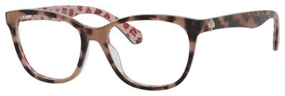 KS Atalina Rectangular Eyeglasses 02VL-Pink Havana Pattern