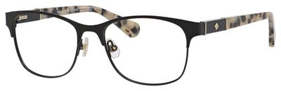 KS Benedetta Rectangular Eyeglasses 0003-Matte Black