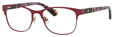 KS Benedetta Rectangular Eyeglasses 07BL-Matte Burgundy