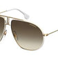  Carrera Bound Aviator Sunglasses 0B4E-White Gold