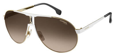  Carrera 1005/S Aviator Sunglasses 0B4E-White Gold