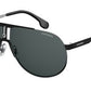  Carrera 1005/S Aviator Sunglasses 0TI7-Ruthenium Black Matte Black