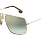  Carrera 1006/S Rectangular Sunglasses 006J-Gold Havana