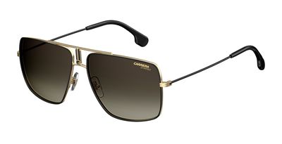  Carrera 1006/S Rectangular Sunglasses 02M2-Black Gold