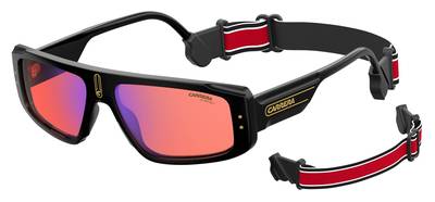  Carrera 1022/S Rectangular Sunglasses 071C-Black Yellow (Back Order 2 weeks)
