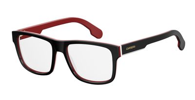  Carrera 1101/V Rectangular Eyeglasses 02OP-Striped Black White