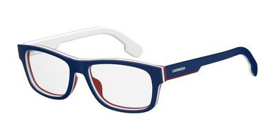  Carrera 1102/V Rectangular Eyeglasses 00BP-Blue White Striped