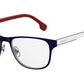  Carrera 1104/V Rectangular Eyeglasses 0RCT-Matte Blue Ruthenium