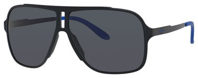  Carrera 122/S Square Sunglasses 0GUY-Black Shiny Matte