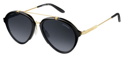  Carrera 125/S Aviator Sunglasses 06UB-Shiny Black Gold