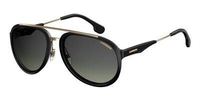  Carrera 132/S Aviator Sunglasses 02M2-Black Gold