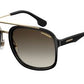  Carrera 133/S Square Sunglasses 02M2-Black Gold