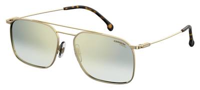  Carrera 186/S Rectangular Sunglasses 006J-Gold Havana