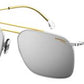  Carrera 186/S Rectangular Sunglasses 0TNG-Palladium Gold
