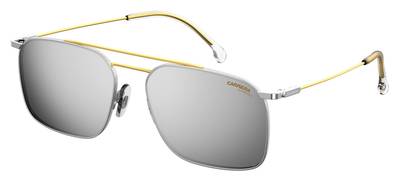  Carrera 186/S Rectangular Sunglasses 0TNG-Palladium Gold