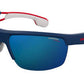  Carrera 4005/S Rectangular Sunglasses 0RCT-Matte Blue