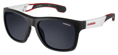  Carrera 4007/S Rectangular Sunglasses 04NL-Matte Black White (Back Order 2 weeks)