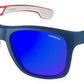  Carrera 4007/S Rectangular Sunglasses 0RCT-Matte Blue