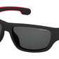  Carrera 4008/S Rectangular Sunglasses 04NL-Matte Black White