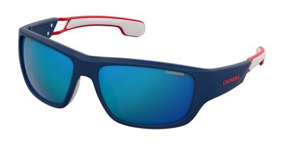  Carrera 4008/S Rectangular Sunglasses 0RCT-Matte Blue