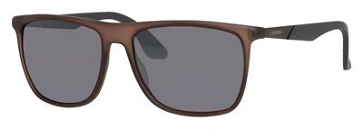  Carrera 5018/S Rectangular Sunglasses 0MJE-Matte Brown Gray