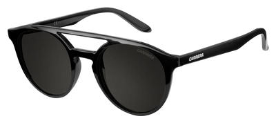  Carrera 5037/S Oval Modified Sunglasses 0D28-Shiny Black