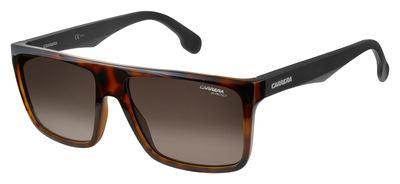  Carrera 5039/S Rectangular Sunglasses 02OS-Havana Matte Black