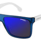  Carrera 5039/S Rectangular Sunglasses 0ZE3-Matte Blue White (Back Order 2 weeks)