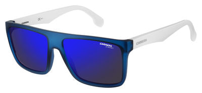  Carrera 5039/S Rectangular Sunglasses 0ZE3-Matte Blue White (Back Order 2 weeks)
