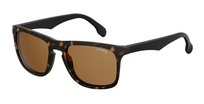  Carrera 5043/S Rectangular Sunglasses 0N9P-Matte Havana Black