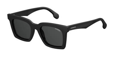 Carrera 5045/S Rectangular Sunglasses 0807-Black