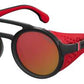  Carrera 5046/S Oval Modified Sunglasses 0BLX-Bkrt Crystal Red