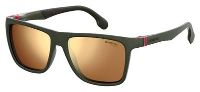  Carrera 5047/S Rectangular Sunglasses 0DLD-Matte Green Military