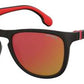  Carrera 5050/S Oval Modified Sunglasses 0BLX-Bkrt Crystal Red