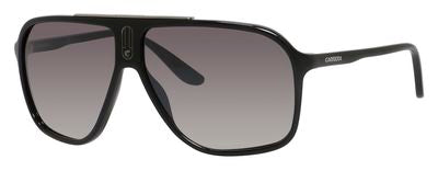  Carrera 6016/S Rectangular Sunglasses 0D28-Shiny Black (Back Order 2 weeks)