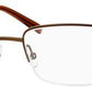  Ca 7474T Rectangular Eyeglasses 01J0-Opaque Brown
