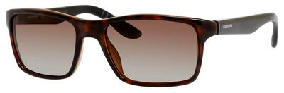  Carrera 8002 Rectangular Sunglasses 02XF-Havana (Back Order 2 weeks)
