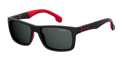  Carrera 8024/LS Rectangular Sunglasses 0003-Matte Black