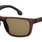  Carrera 8027/S Rectangular Sunglasses 009Q-Brown