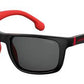  Carrera 8027/S Rectangular Sunglasses 0807-Black