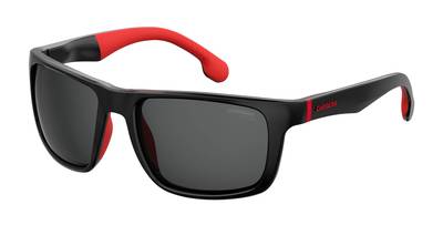  Carrera 8027/S Rectangular Sunglasses 0807-Black