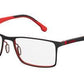  Carrera 8827/V Rectangular Eyeglasses 0BLX-Bkrt Crystal Red
