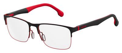  Carrera 8830/V Rectangular Eyeglasses 0BLX-Bkrt Crystal Red