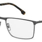  Carrera 8831 Rectangular Eyeglasses 0R80-Semi Matte Dark Ruthenium (Back Order 2 weeks)