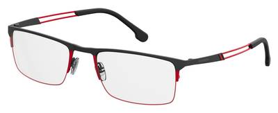 Carrera 8832 Rectangular Eyeglasses 0OIT-Black Redgd