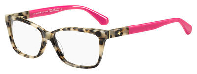 KS Camberly Rectangular Eyeglasses 00T4-Havana Pink